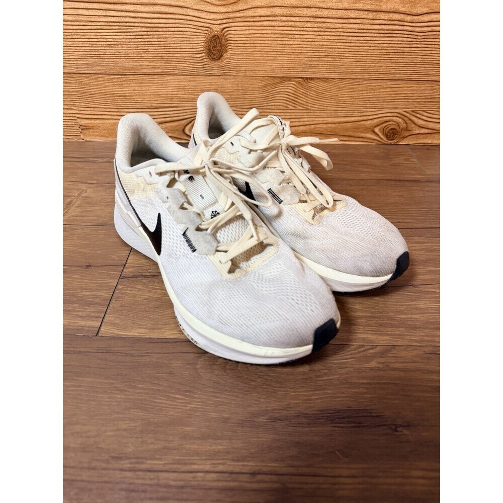 Nike Men's Air Zoom Structure 25 Shoes Size 10.5 Coconut Milk Running Sneakers